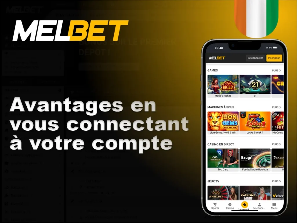 Avantages en vous connectant à votre compte