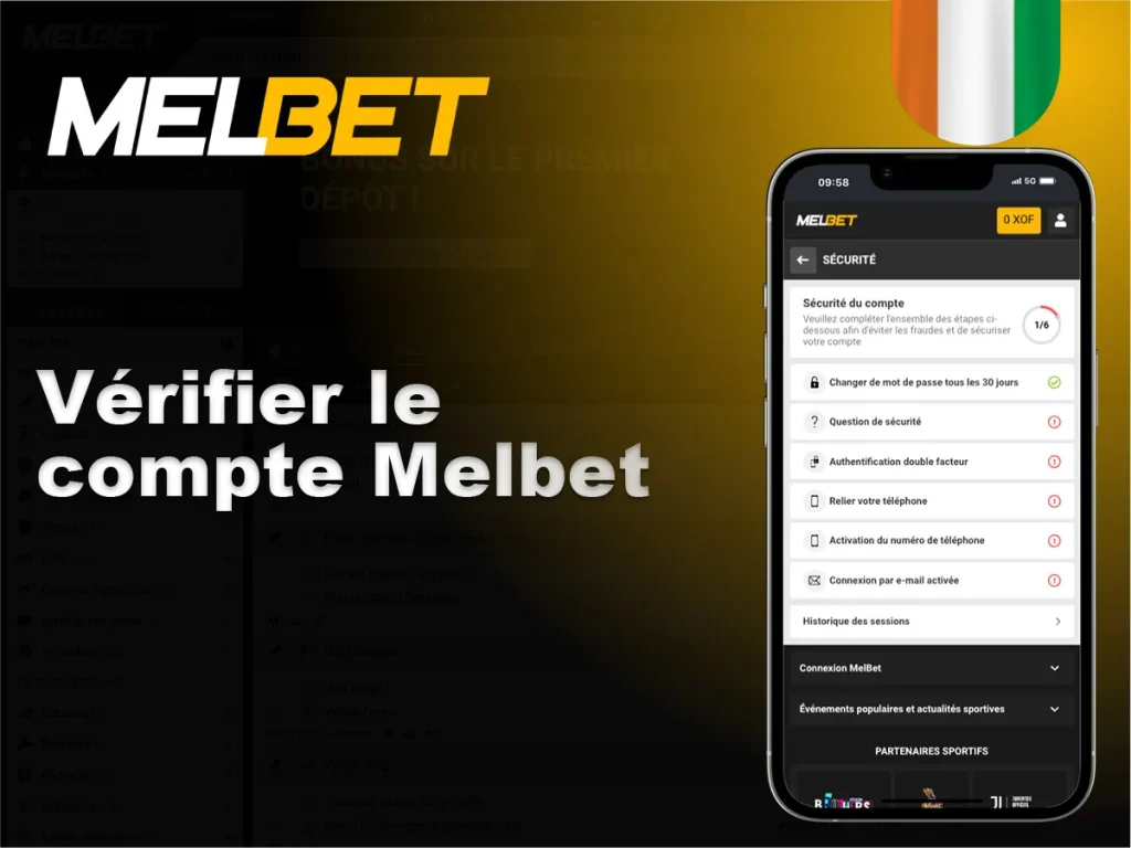 Vérifier le compte Melbet